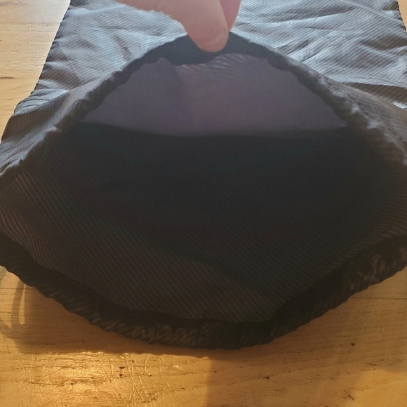 THIRTY One "Parker" Drawstring Cinch Sac Backpack Black Gray Twill - Picture 9 of 12